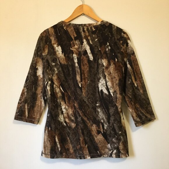 Vintage Conrad C Collection Retro Floral Lace + Mesh Top - Picture 2 of 16